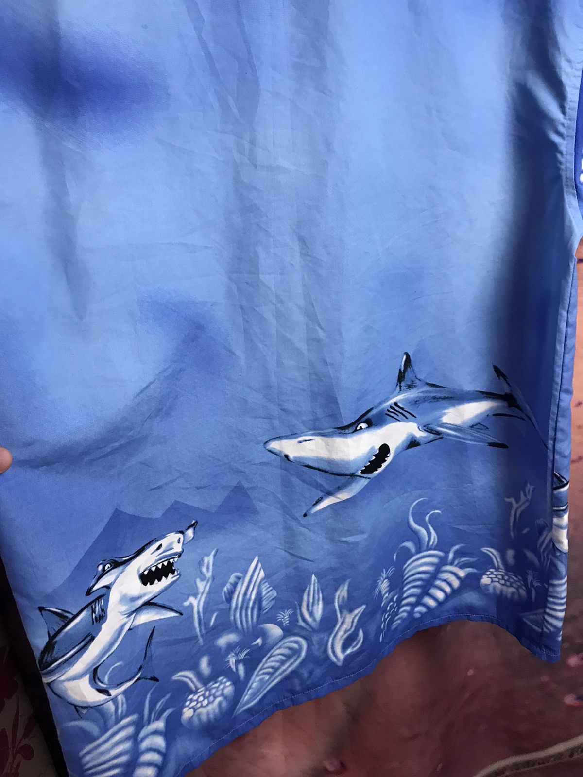 Vintage Vintage Crazy Hawaiian shirt shark logo Size US XL / EU 56 / 4 - 4 Thumbnail