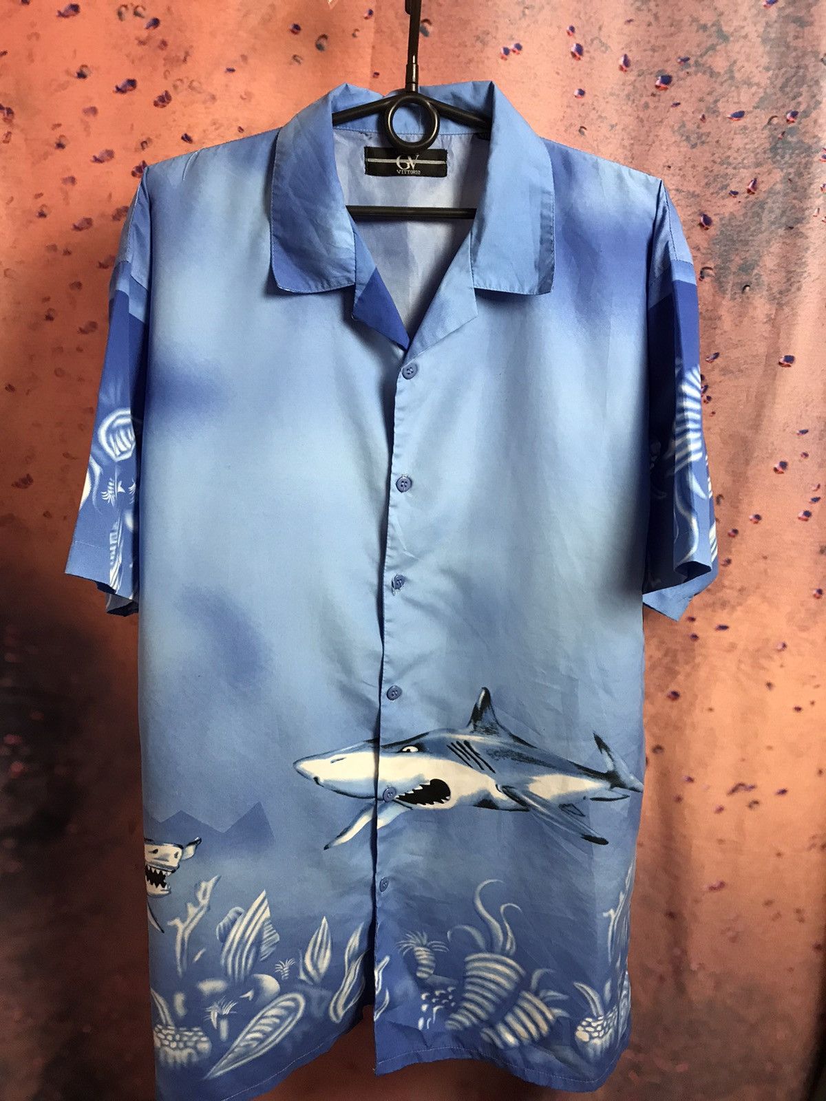 Vintage Vintage Crazy Hawaiian shirt shark logo Size US XL / EU 56 / 4 - 2 Thumbnail