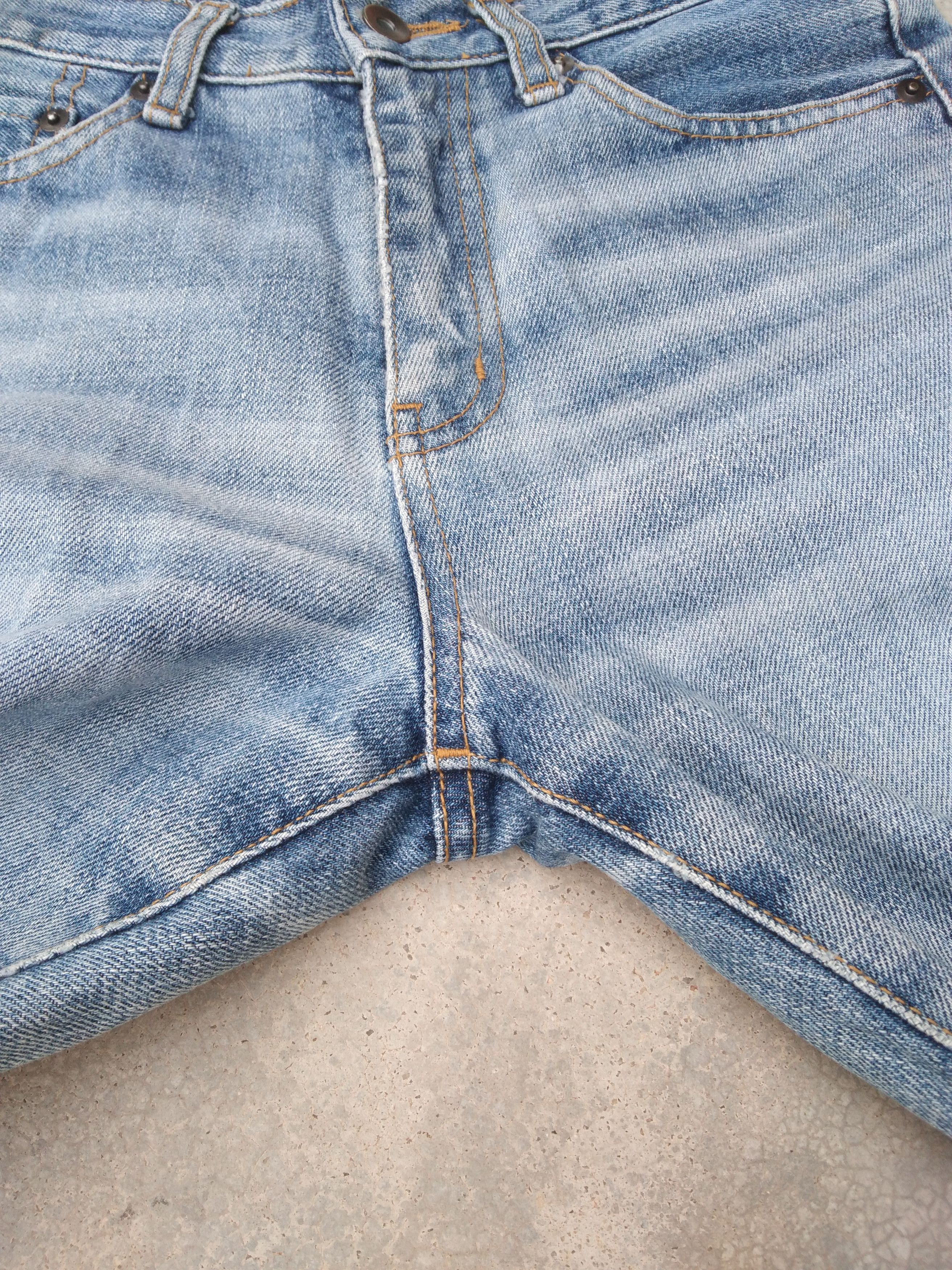 Japanese Brand Vintage Faded Blue Uniqlo Boot Cut Jeans 27x30 Size US 27 - 3 Thumbnail