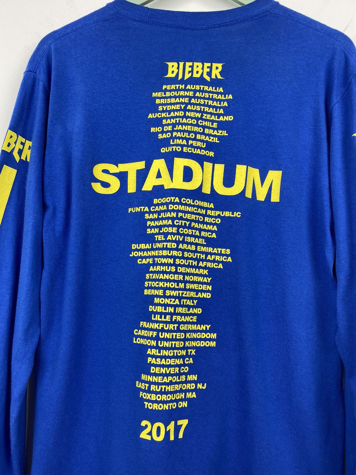 Band Tees Justin Bieber Stadium Long Sleeve T Shirt Gaga Taylor Swift Size US S / EU 44-46 / 1 - 5 Thumbnail