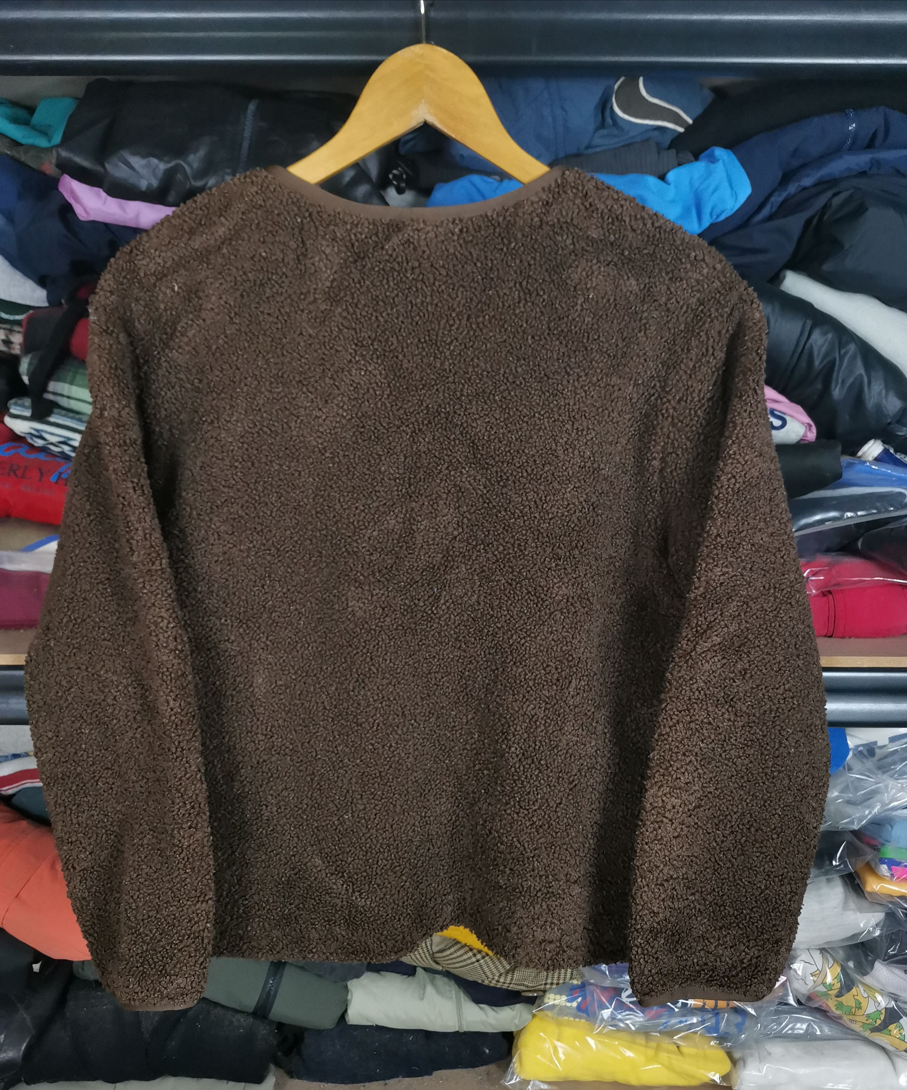 Japanese Brand Uniqlo Sherpa Snap Button Cardigan Jacket Hype Color Size US M / EU 48-50 / 2 - 2 Thumbnail