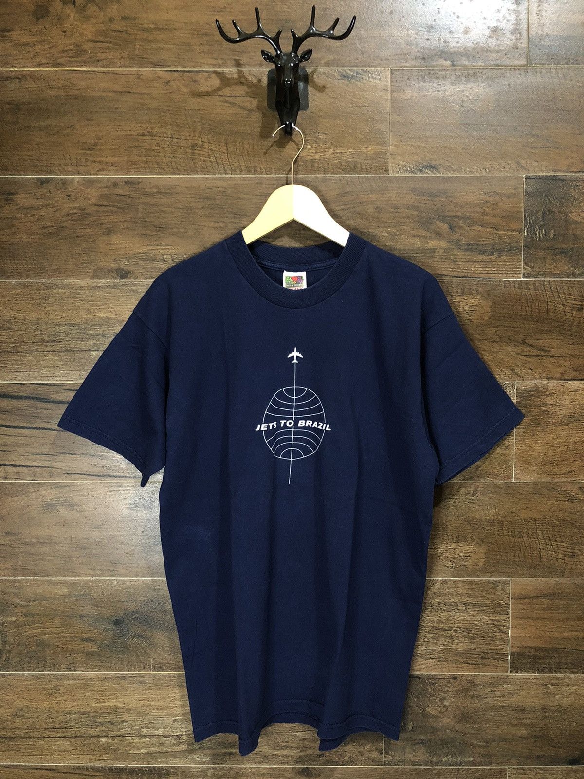 Band Tees JTB Vintage Jets To Brazil Airlines Pan Am Logo Late 90s Size US L / EU 52-54 / 3 - 1 Thumbnail