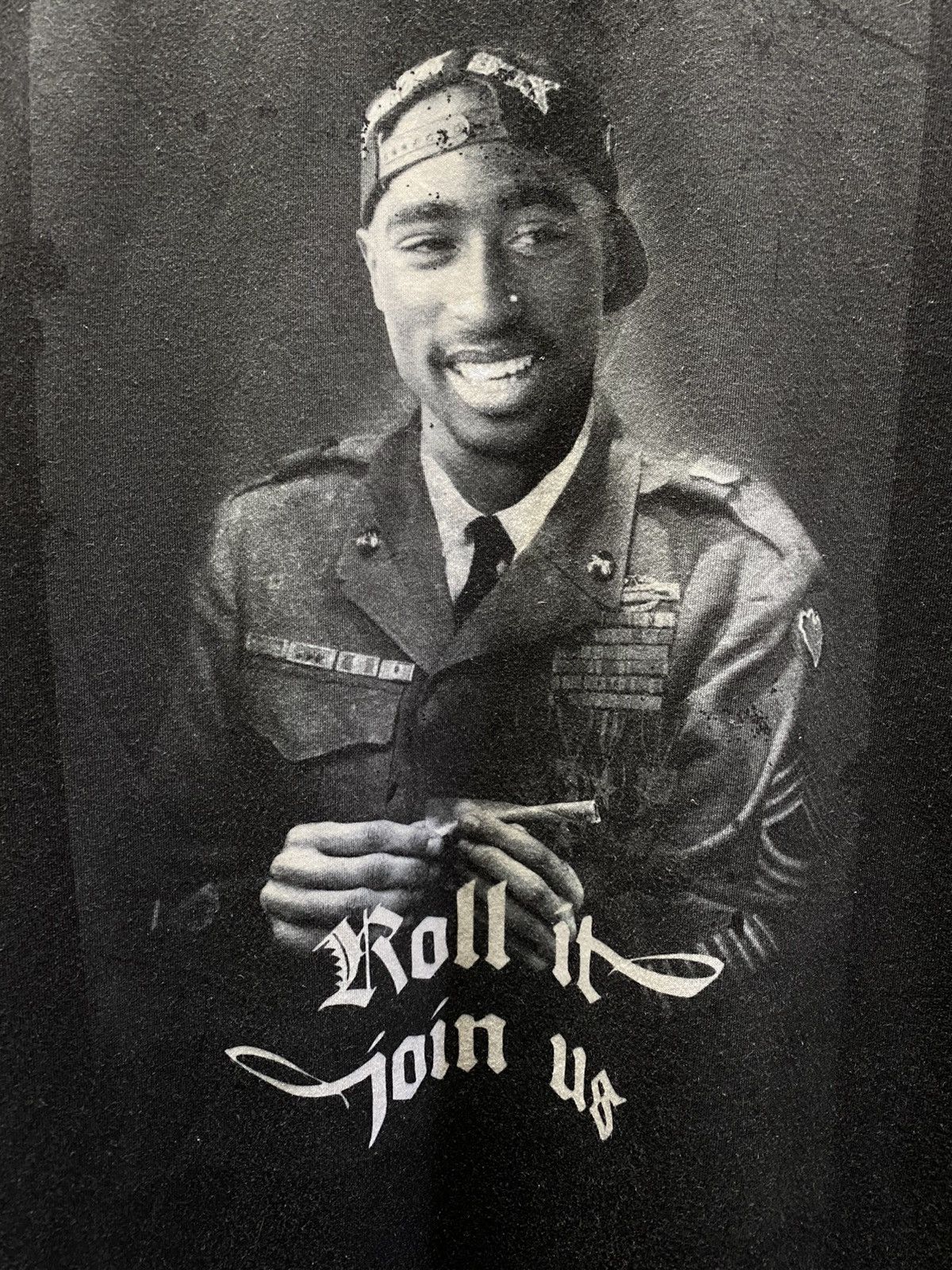 Makaveli × Rap Tees 2Pac Shakur Roll It Join Us Tupac Rap T Shirt Size US XXL / EU 58 / 5 - 8 Thumbnail