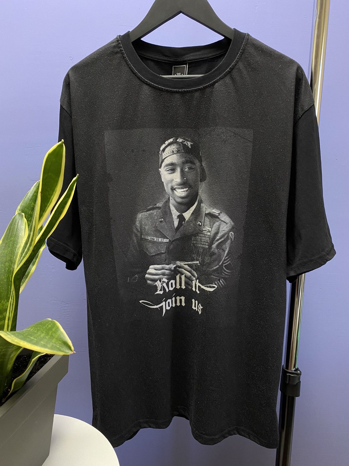 Makaveli × Rap Tees 2Pac Shakur Roll It Join Us Tupac Rap T Shirt Size US XXL / EU 58 / 5 - 6 Thumbnail