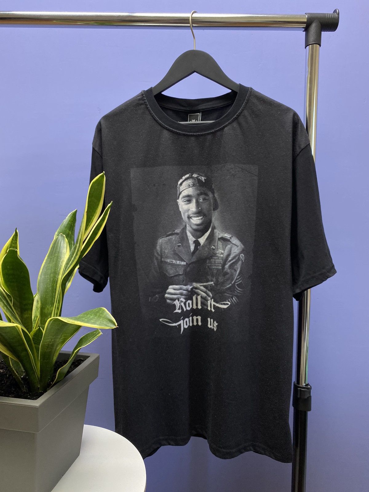 Makaveli × Rap Tees 2Pac Shakur Roll It Join Us Tupac Rap T Shirt Size US XXL / EU 58 / 5 - 1 Thumbnail
