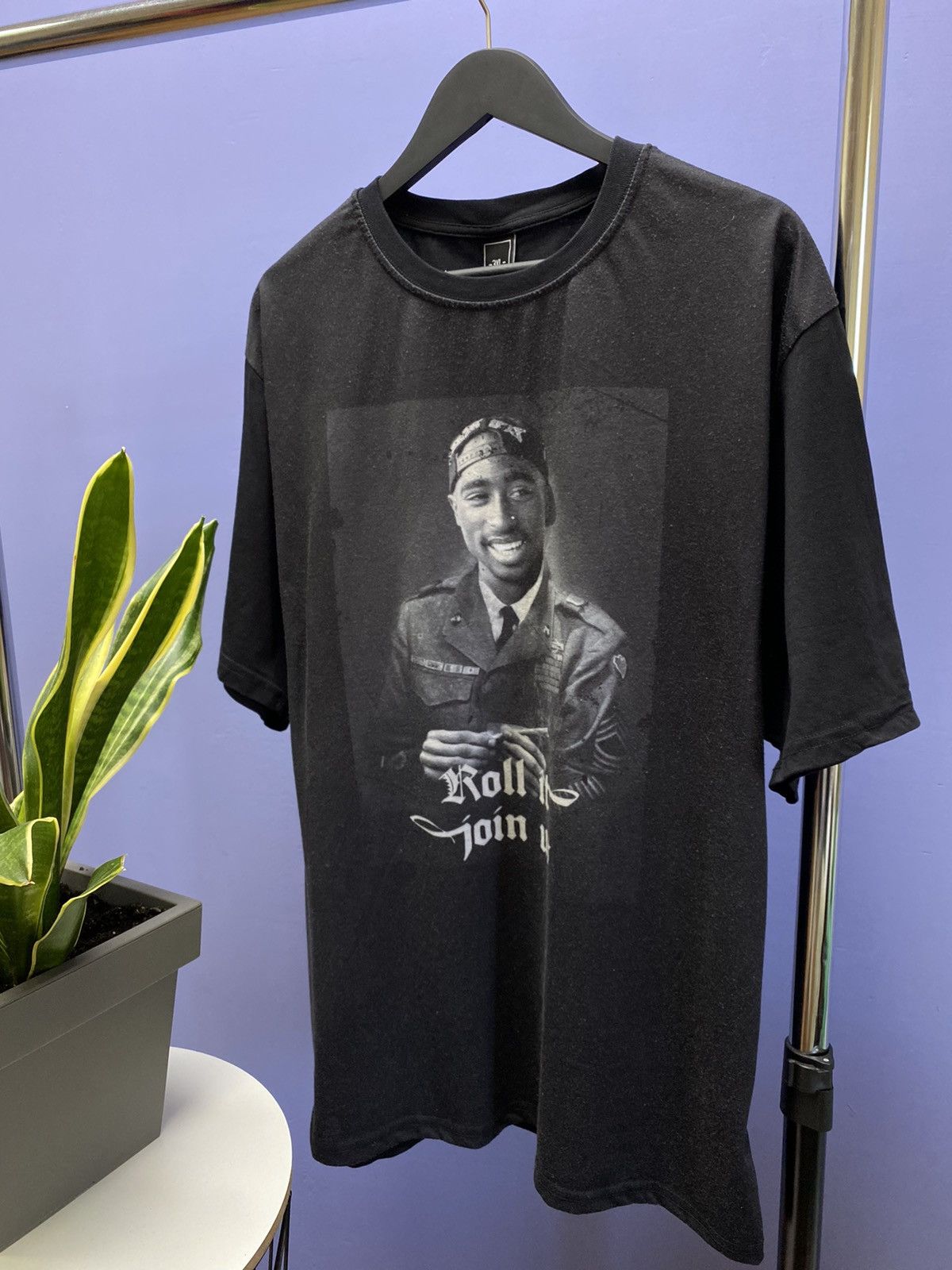 Makaveli × Rap Tees 2Pac Shakur Roll It Join Us Tupac Rap T Shirt Size US XXL / EU 58 / 5 - 2 Thumbnail