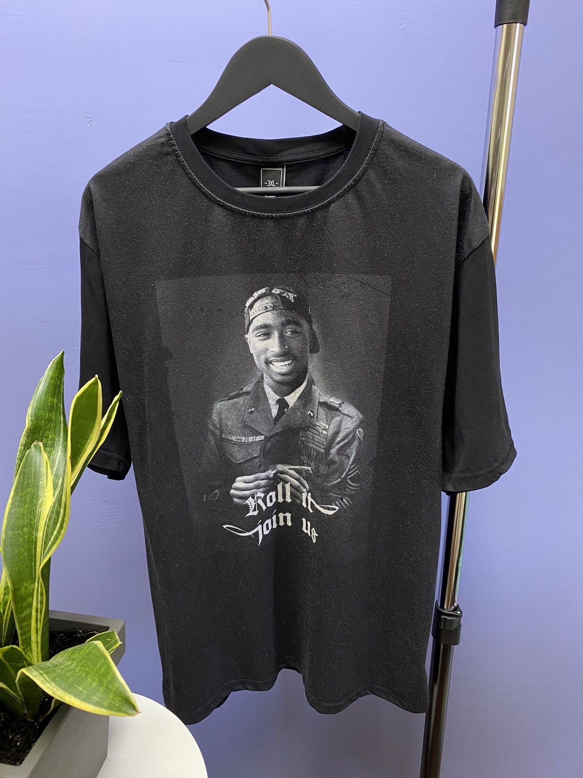 Makaveli × Rap Tees 2Pac Shakur Roll It Join Us Tupac Rap T Shirt Size US XXL / EU 58 / 5 - 4 Thumbnail