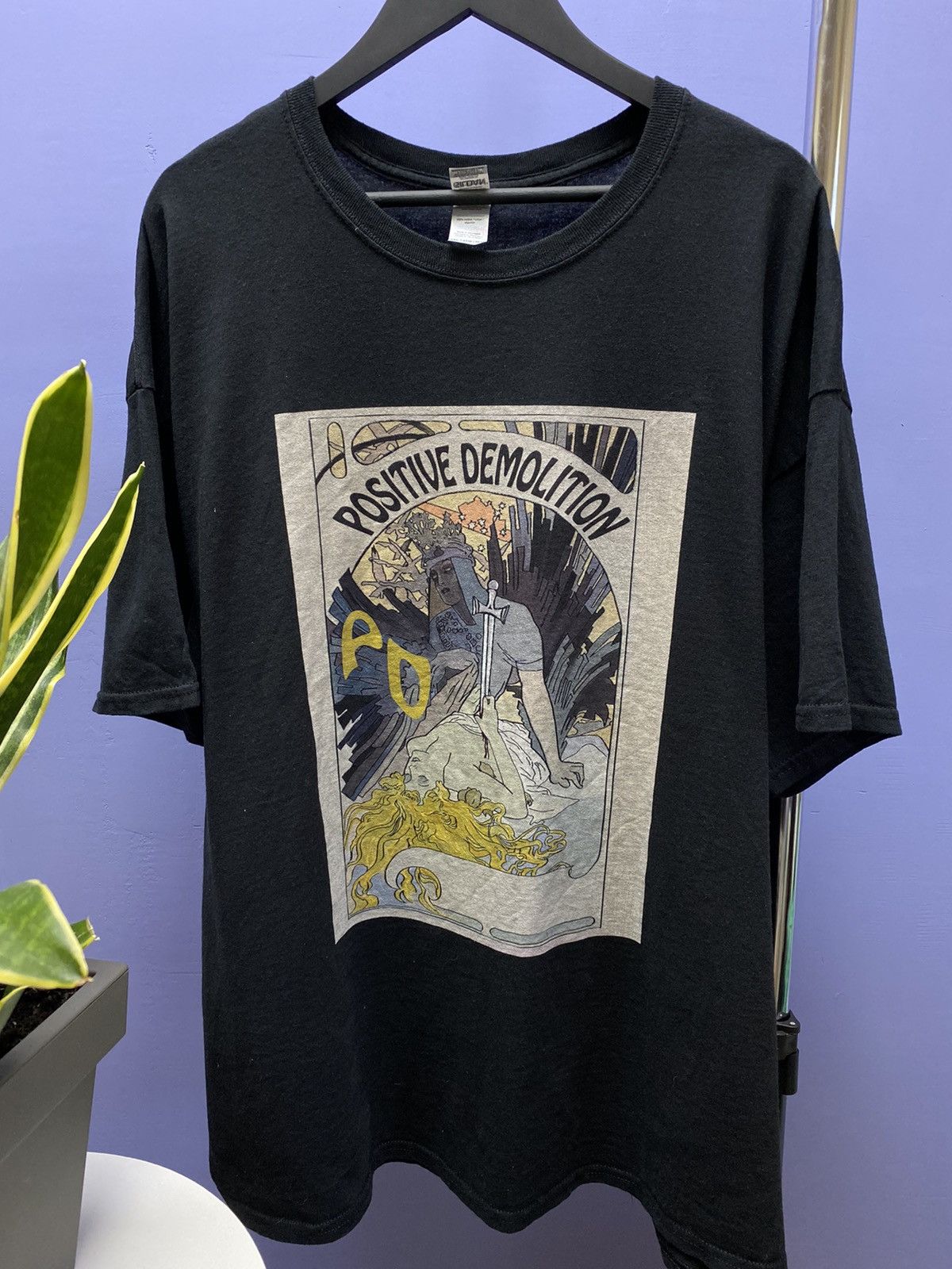 Japanese Brand Positive Demolition Art Print T Shirt Size US XXL / EU 58 / 5 - 7 Thumbnail