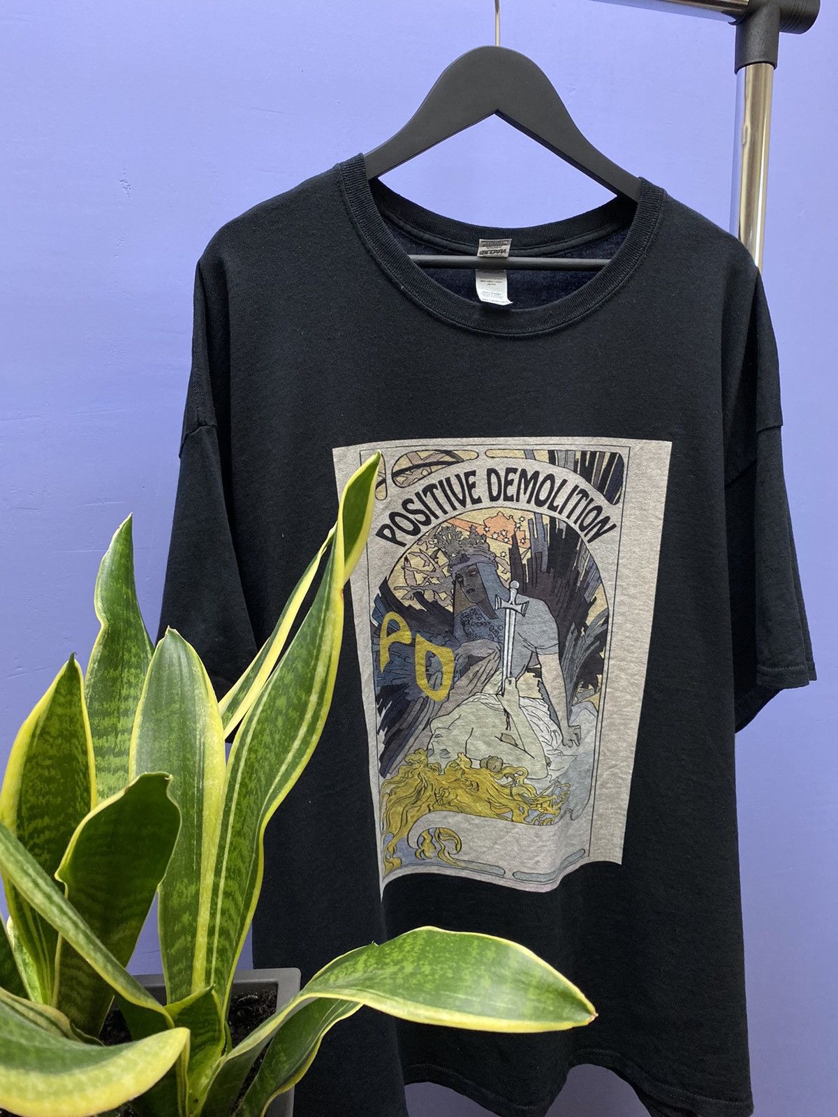 Japanese Brand Positive Demolition Art Print T Shirt Size US XXL / EU 58 / 5 - 4 Thumbnail