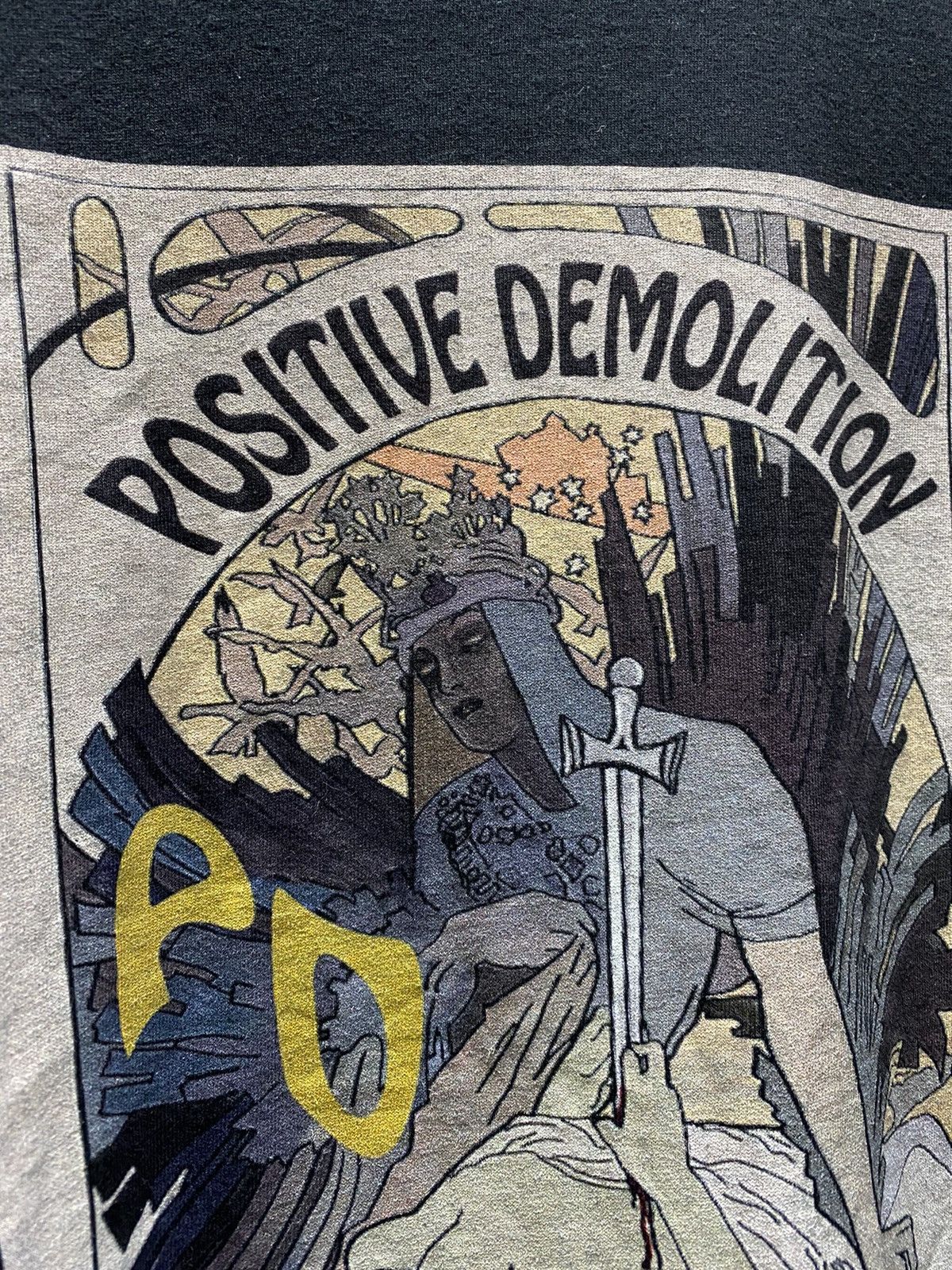 Japanese Brand Positive Demolition Art Print T Shirt Size US XXL / EU 58 / 5 - 9 Thumbnail