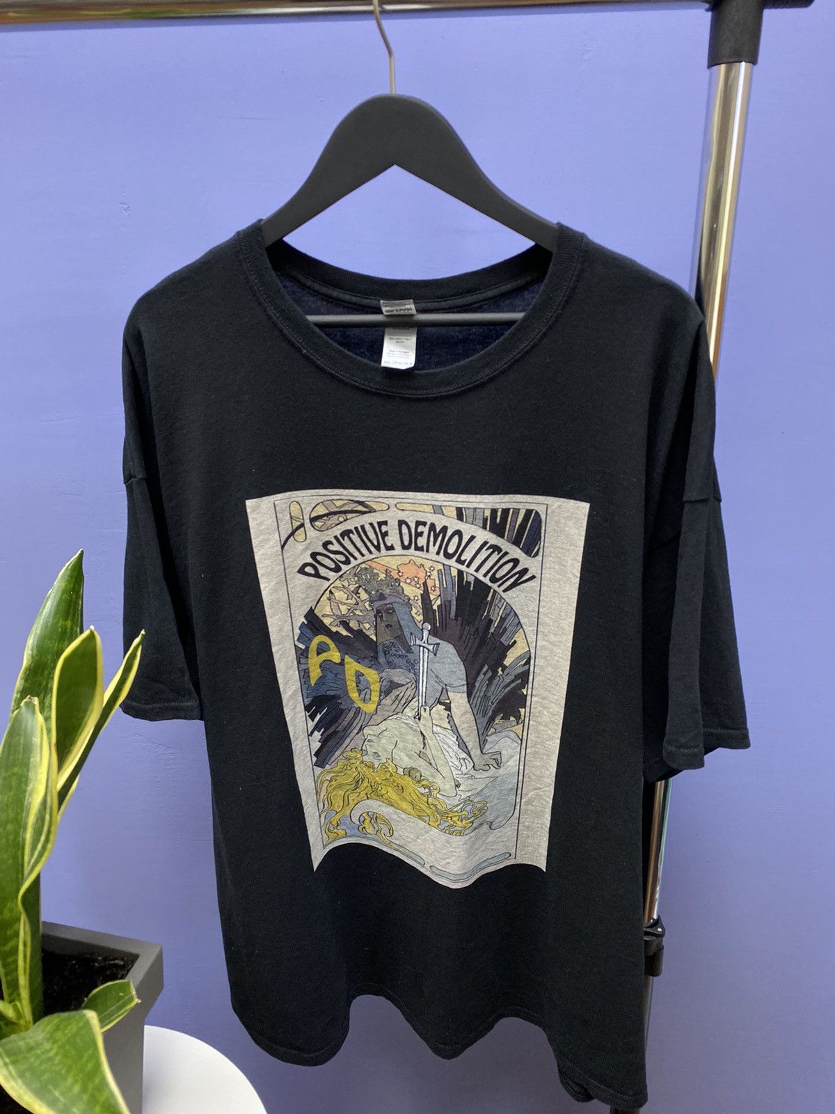 Japanese Brand Positive Demolition Art Print T Shirt Size US XXL / EU 58 / 5 - 5 Thumbnail