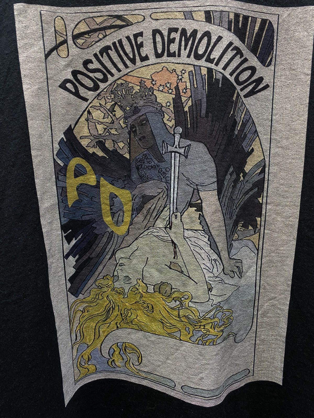 Japanese Brand Positive Demolition Art Print T Shirt Size US XXL / EU 58 / 5 - 8 Thumbnail