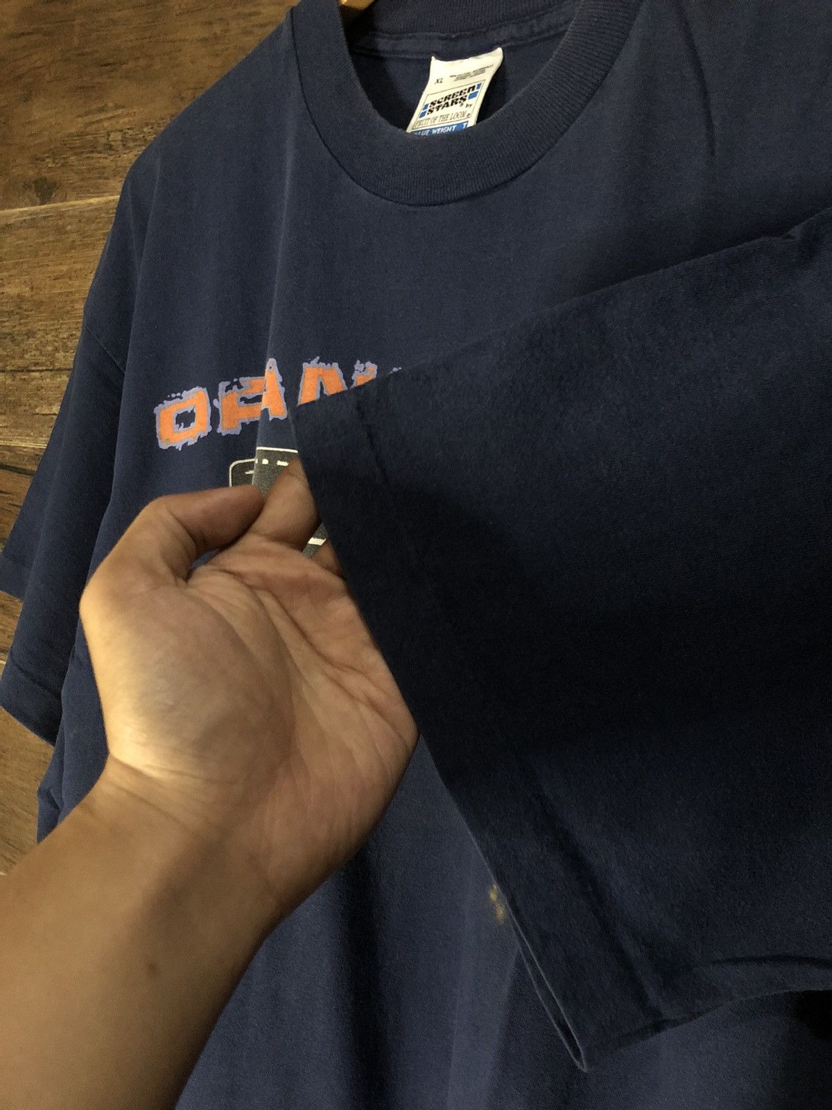 Band Tees × Vintage Vintage Orange 9mm 1995 Gun Light Bulb Shirt Burn Hardcore Size US XL / EU 56 / 4 - 12 Thumbnail