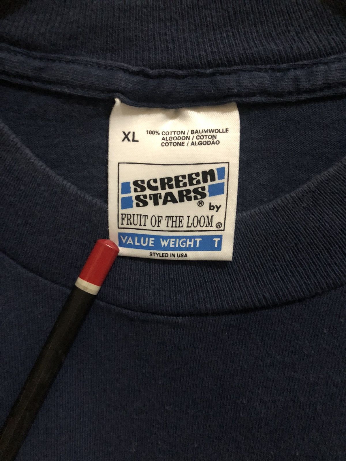 Band Tees × Vintage Vintage Orange 9mm 1995 Gun Light Bulb Shirt Burn Hardcore Size US XL / EU 56 / 4 - 13 Thumbnail
