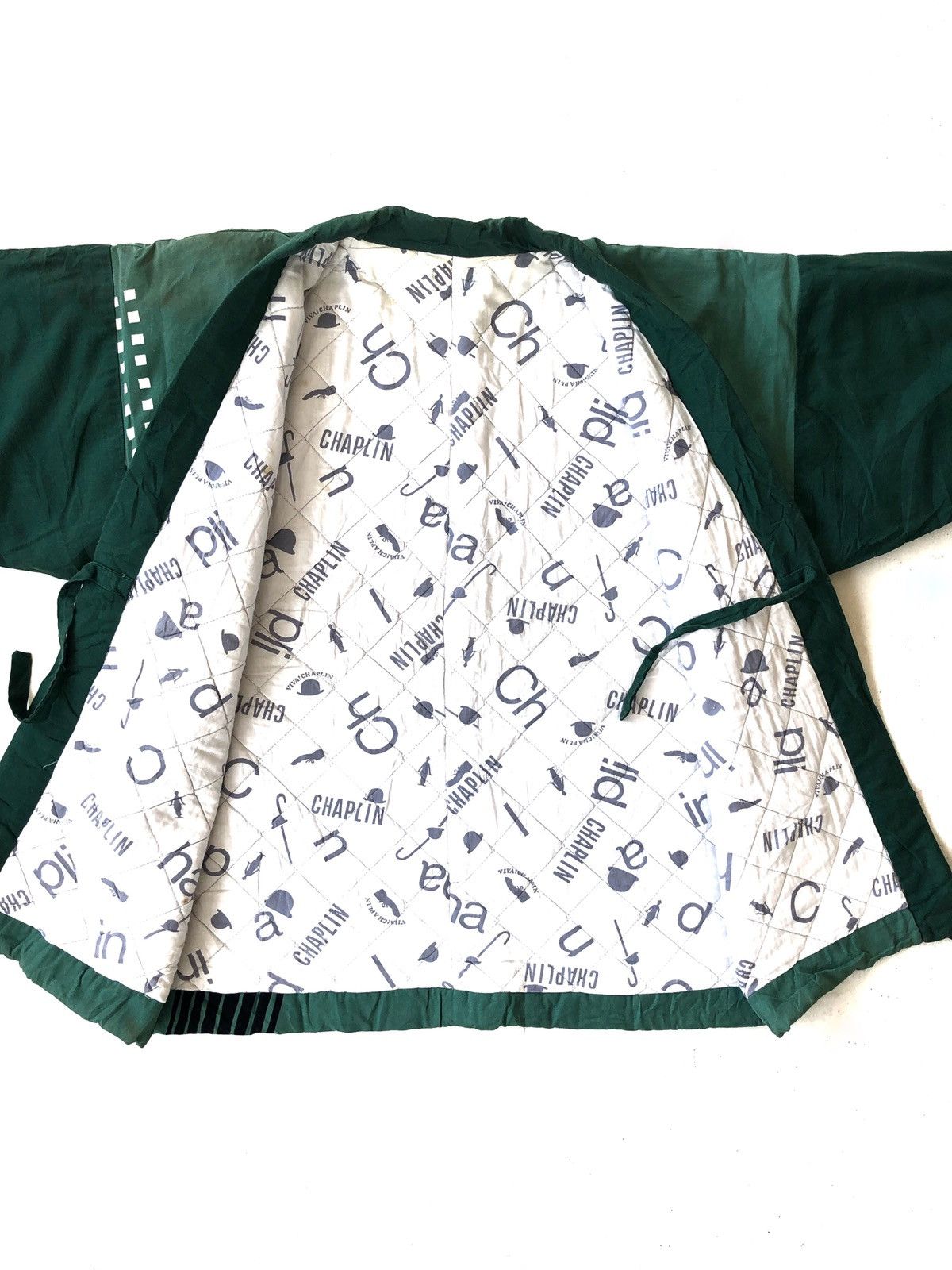 Vintage RARE🔥Vintage Charles Chaplin Movies O/S Haori Hanten Kimono Size US L / EU 52-54 / 3 - 11 Thumbnail