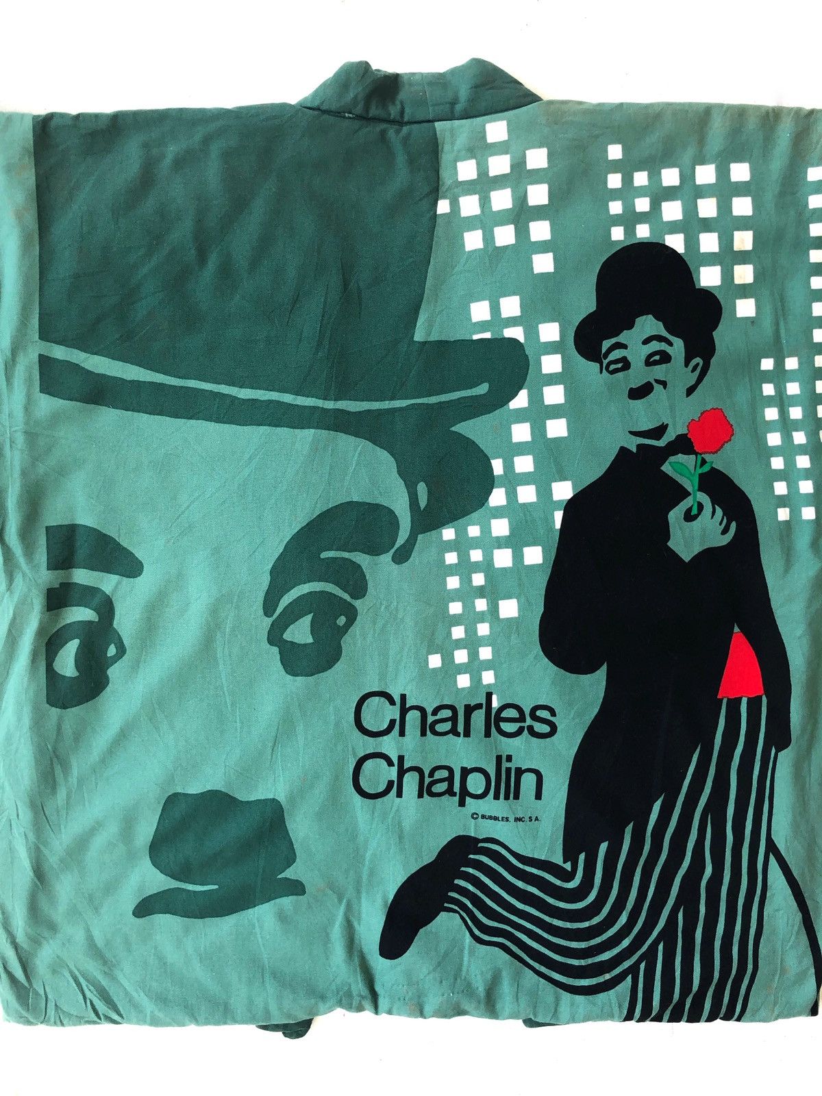 Vintage RARE🔥Vintage Charles Chaplin Movies O/S Haori Hanten Kimono Size US L / EU 52-54 / 3 - 6 Thumbnail