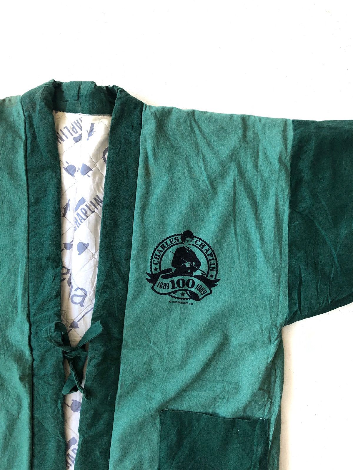 Vintage RARE🔥Vintage Charles Chaplin Movies O/S Haori Hanten Kimono Size US L / EU 52-54 / 3 - 10 Thumbnail