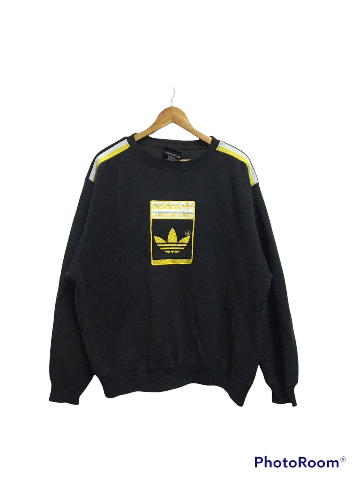 Adidas × Japanese Brand × Vintage Adidas big logo spellout yellow colour Size US M / EU 48-50 / 2 - 1 Thumbnail