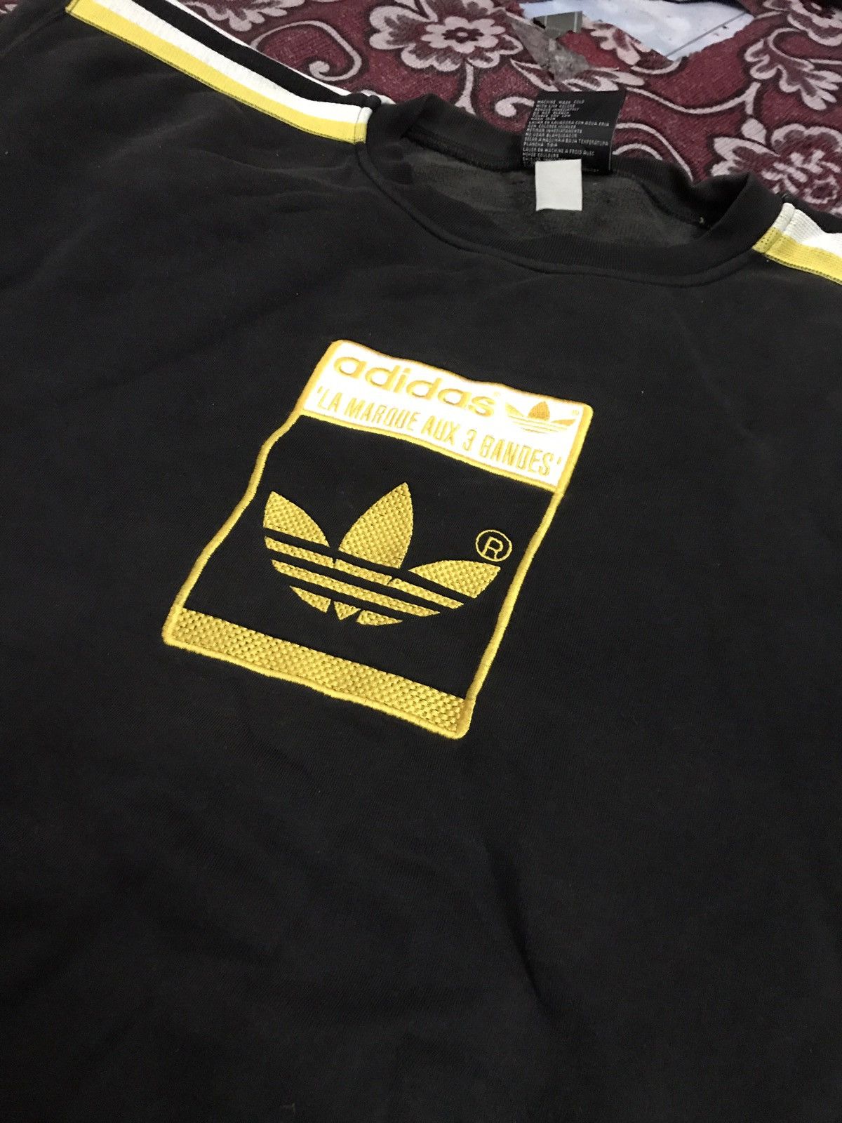 Adidas × Japanese Brand × Vintage Adidas big logo spellout yellow colour Size US M / EU 48-50 / 2 - 3 Thumbnail