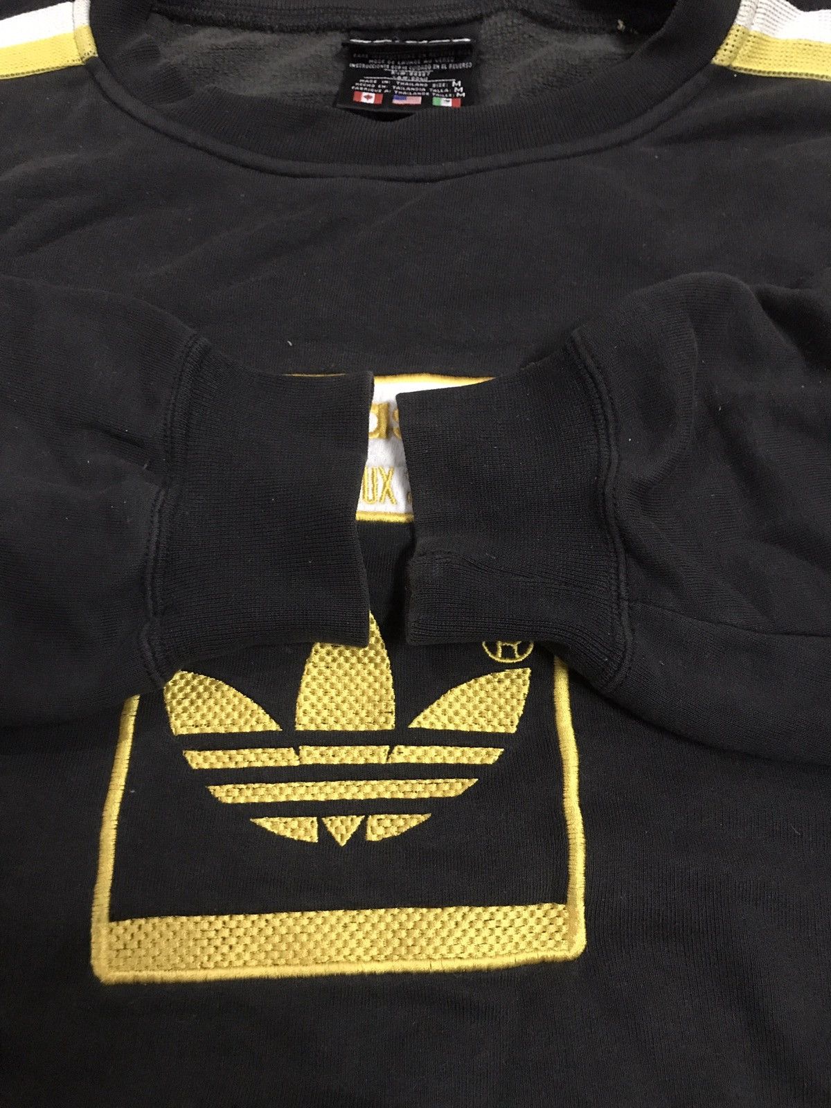 Adidas × Japanese Brand × Vintage Adidas big logo spellout yellow colour Size US M / EU 48-50 / 2 - 5 Thumbnail