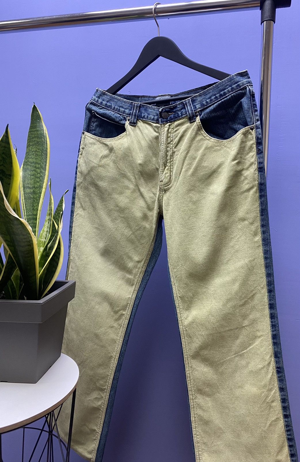 Japanese Brand × Vintage Vintage Denim Velvet Pants Avant Garde If Six Was Nine L Men Size US 32 / EU 48 - 5 Thumbnail
