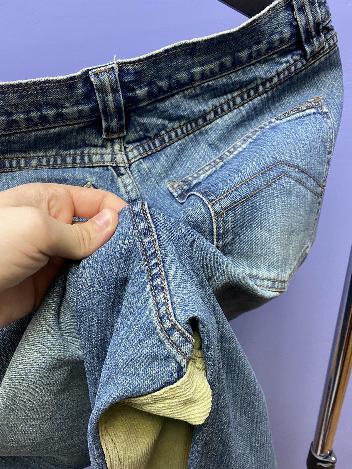 Japanese Brand × Vintage Vintage Denim Velvet Pants Avant Garde If Six Was Nine L Men Size US 32 / EU 48 - 19 Thumbnail