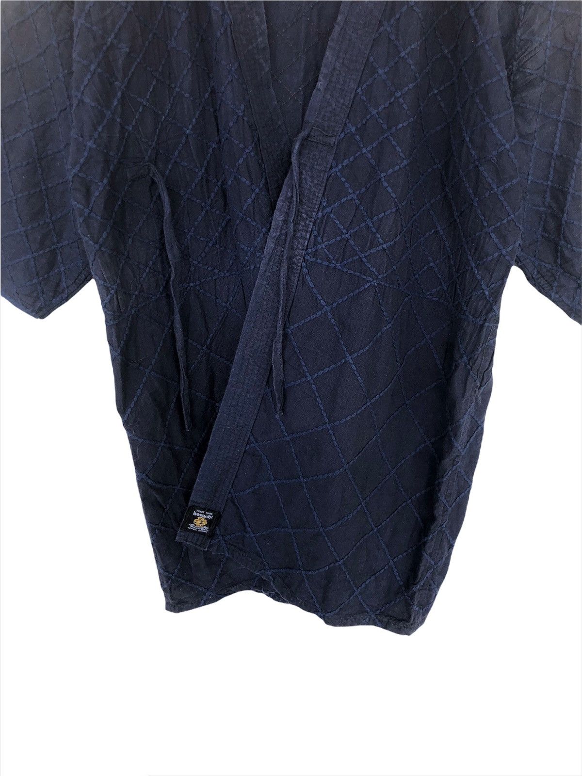 Indigo SICK🔥70s 🇯🇵 Indigo Stitches Jacket Kendo Samurai Clothing Size US S / EU 44-46 / 1 - 4 Thumbnail