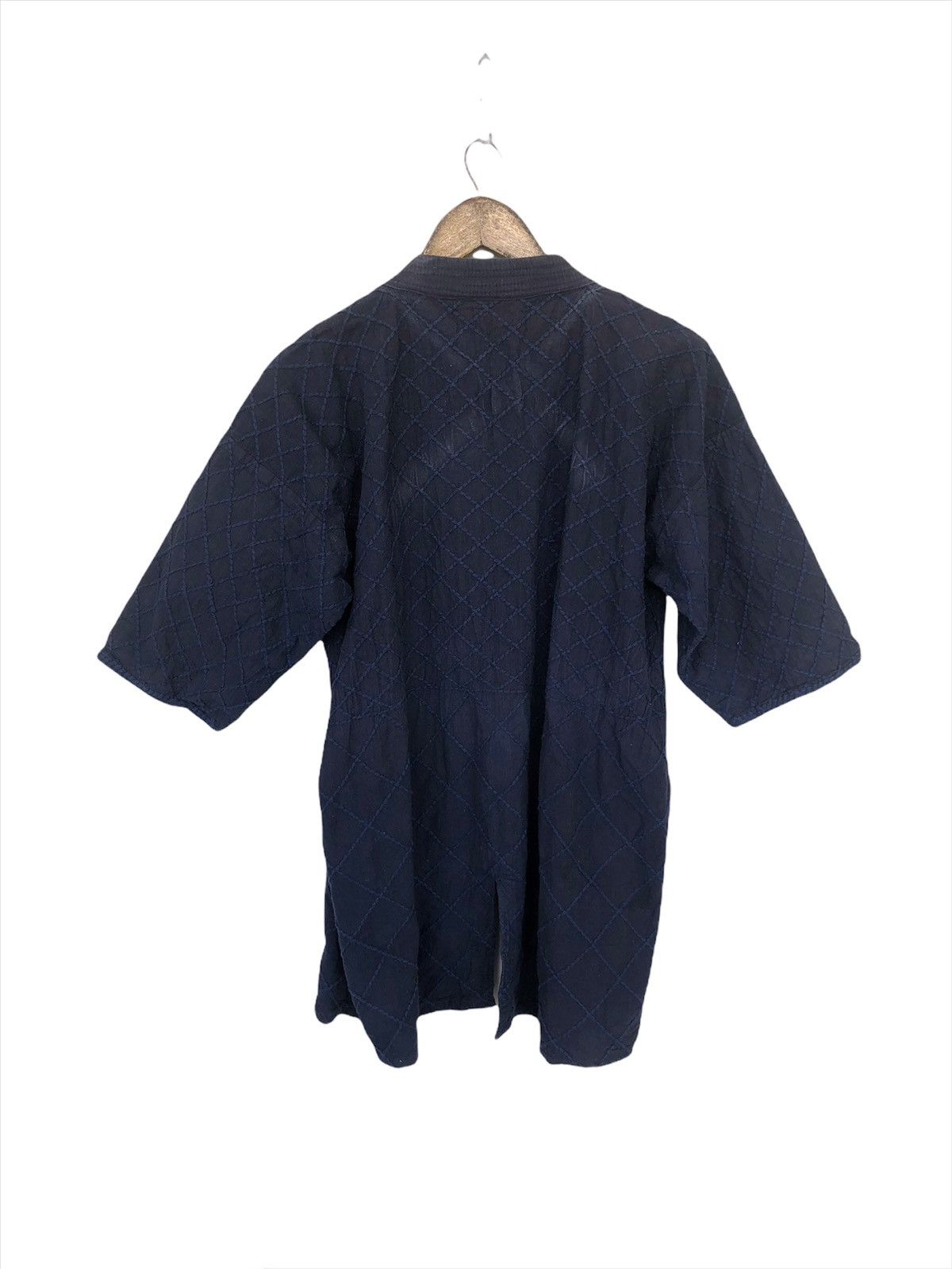 Indigo SICK🔥70s 🇯🇵 Indigo Stitches Jacket Kendo Samurai Clothing Size US S / EU 44-46 / 1 - 6 Thumbnail