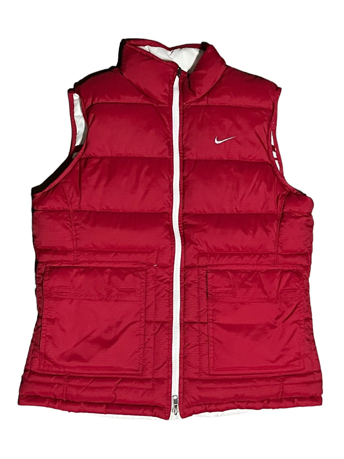 00s Vintage Nike Reversible Down Puffer Vest Jacket