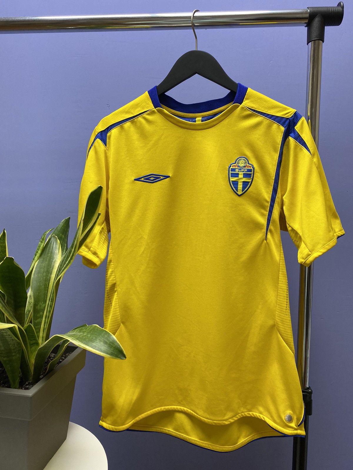 Vintage Umbro 2005 2007 Sweden Soccer Jersey Football Shirt