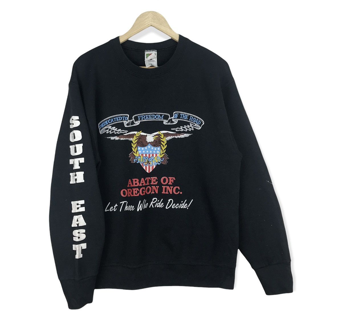 Vintage Vintage Abate Of Oregon Motorcycle Club Sweatshirt Size US M / EU 48-50 / 2 - 1 Thumbnail
