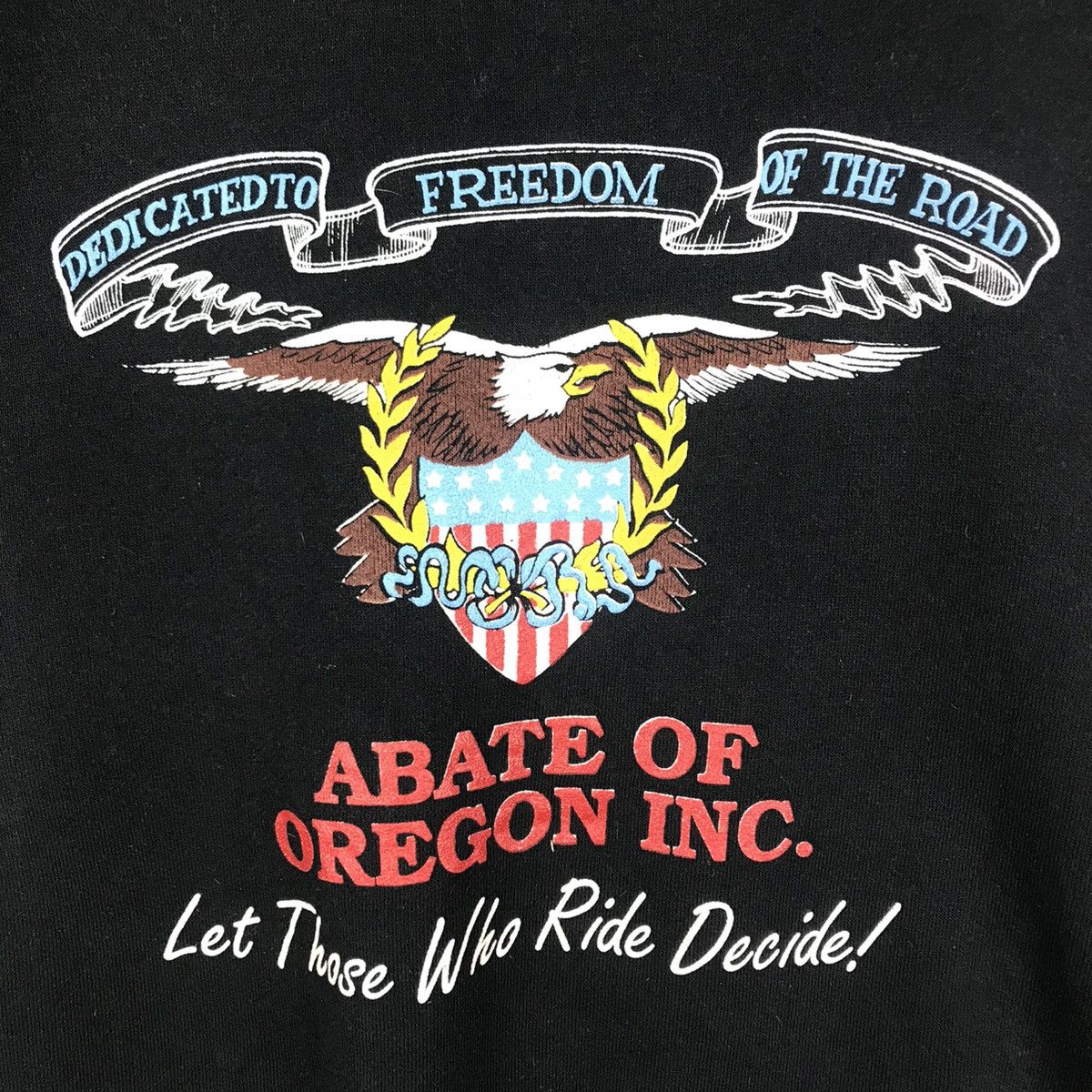 Vintage Vintage Abate Of Oregon Motorcycle Club Sweatshirt Size US M / EU 48-50 / 2 - 10 Thumbnail