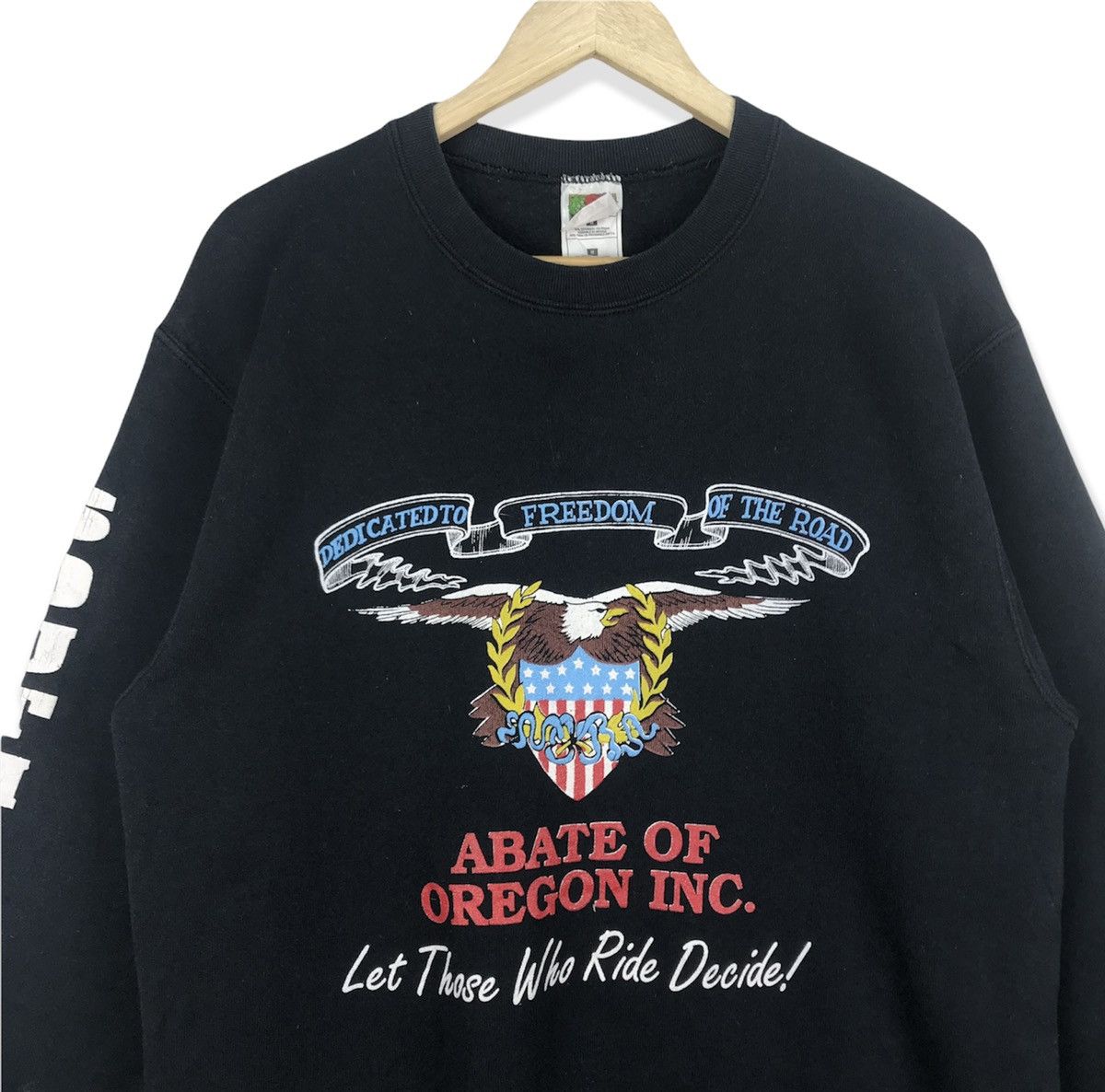 Vintage Vintage Abate Of Oregon Motorcycle Club Sweatshirt Size US M / EU 48-50 / 2 - 3 Thumbnail