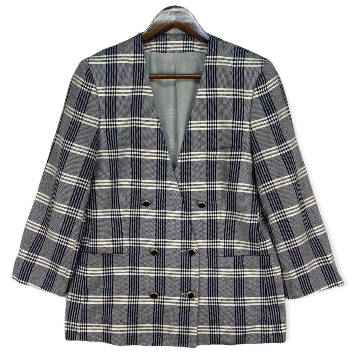 Burberry Vintage Burberry Double breasted Jacket/Coat Size US S / EU 44-46 / 1 - 1 Thumbnail