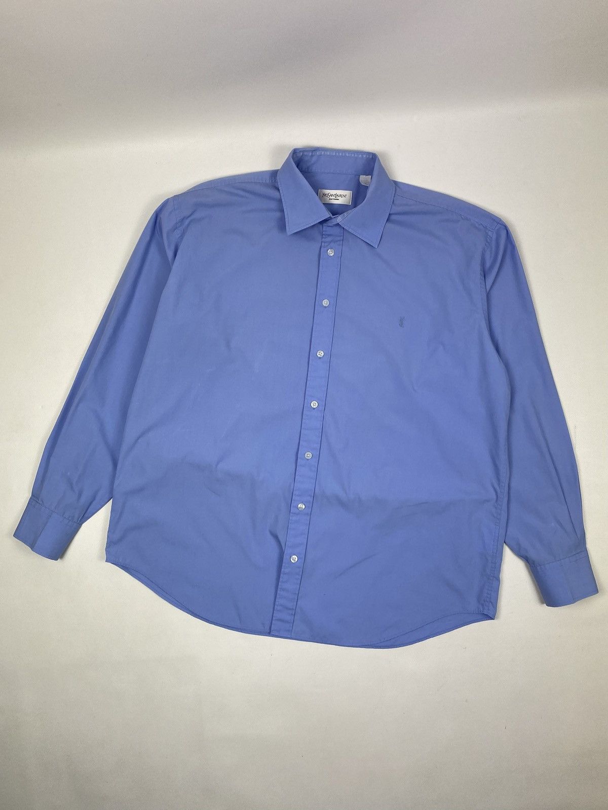 Yves Saint Laurent YSL Yves Saint Laurent vtg men’s long sleeve shirt size 44 Size US L / EU 52-54 / 3 - 1 Thumbnail