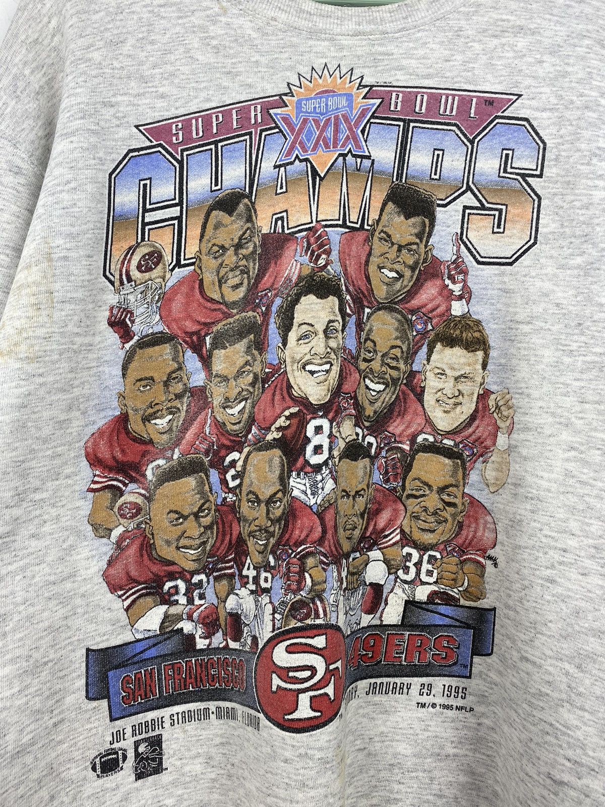 NFL San Francisco 49ERS Super Bowl Champ 1995 Sweatshirt Buffalo Size US L / EU 52-54 / 3 - 2 Thumbnail