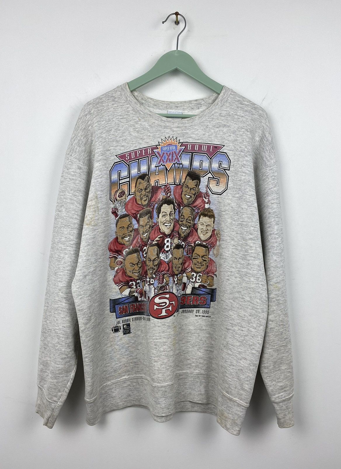 NFL San Francisco 49ERS Super Bowl Champ 1995 Sweatshirt Buffalo Size US L / EU 52-54 / 3 - 1 Thumbnail