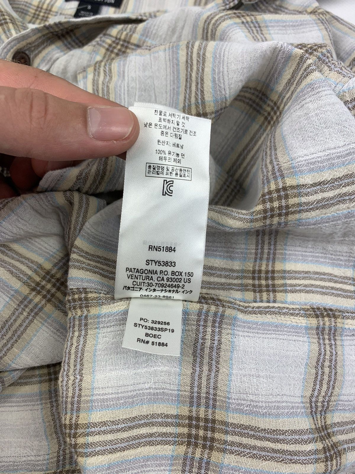 Patagonia Patagonia organic cotton men’s long sleeve checked shirt Size US S / EU 44-46 / 1 - 12 Thumbnail