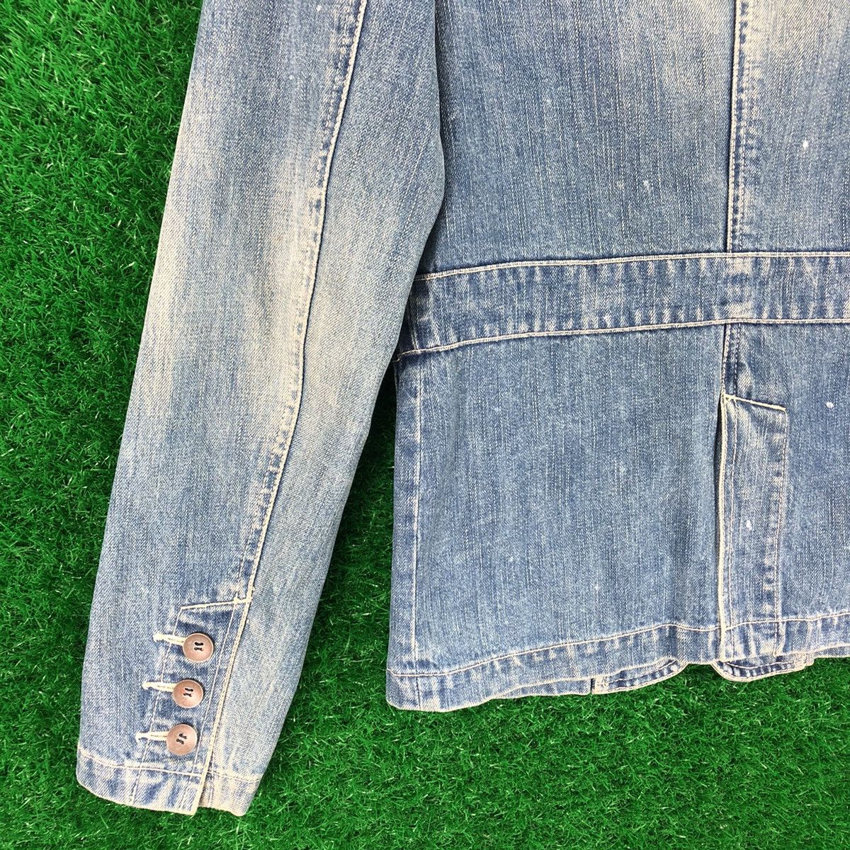 Vintage Vintage Denim Coat Jacket Women by Bonds And Peace Size XXS / US 00 / IT 34 - 6 Thumbnail