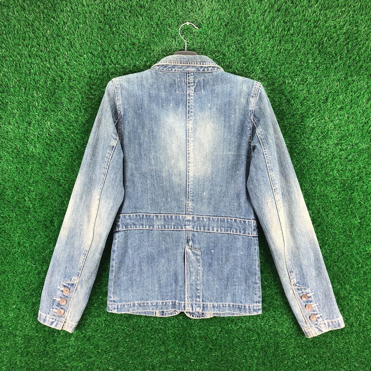 Vintage Vintage Denim Coat Jacket Women by Bonds And Peace Size XXS / US 00 / IT 34 - 4 Thumbnail