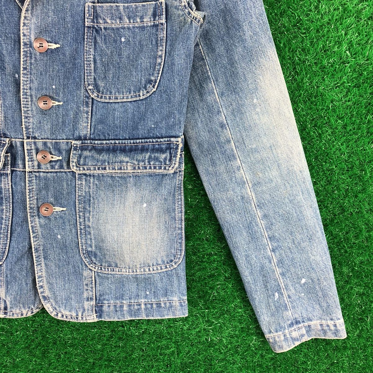Vintage Vintage Denim Coat Jacket Women by Bonds And Peace Size XXS / US 00 / IT 34 - 3 Thumbnail