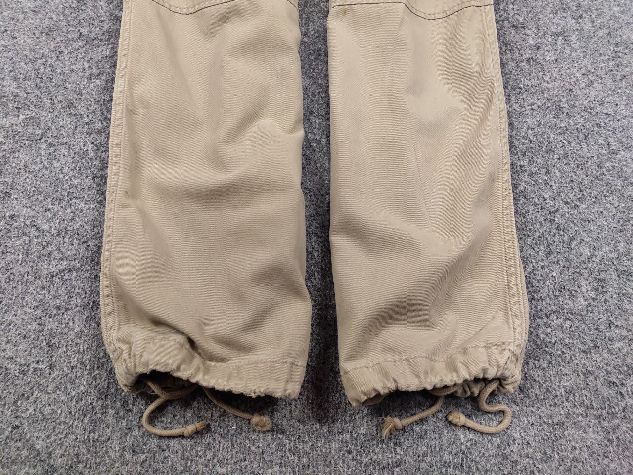 Japanese Brand Vintage 90's Japanese Baggy cargo Beige cotton Pants Hype Size US 34 / EU 50 - 9 Thumbnail