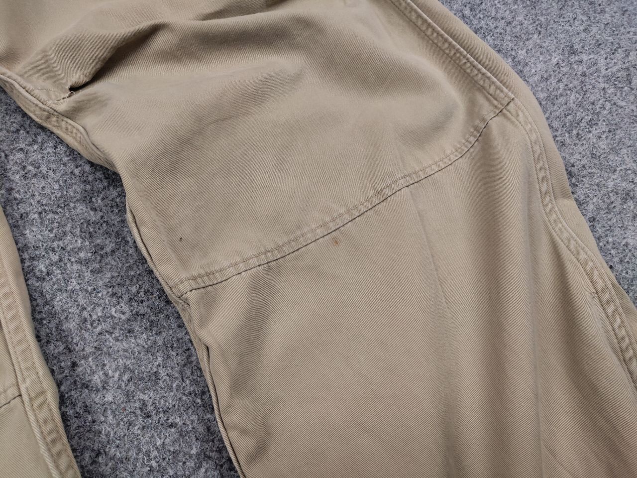 Japanese Brand Vintage 90's Japanese Baggy cargo Beige cotton Pants Hype Size US 34 / EU 50 - 15 Thumbnail