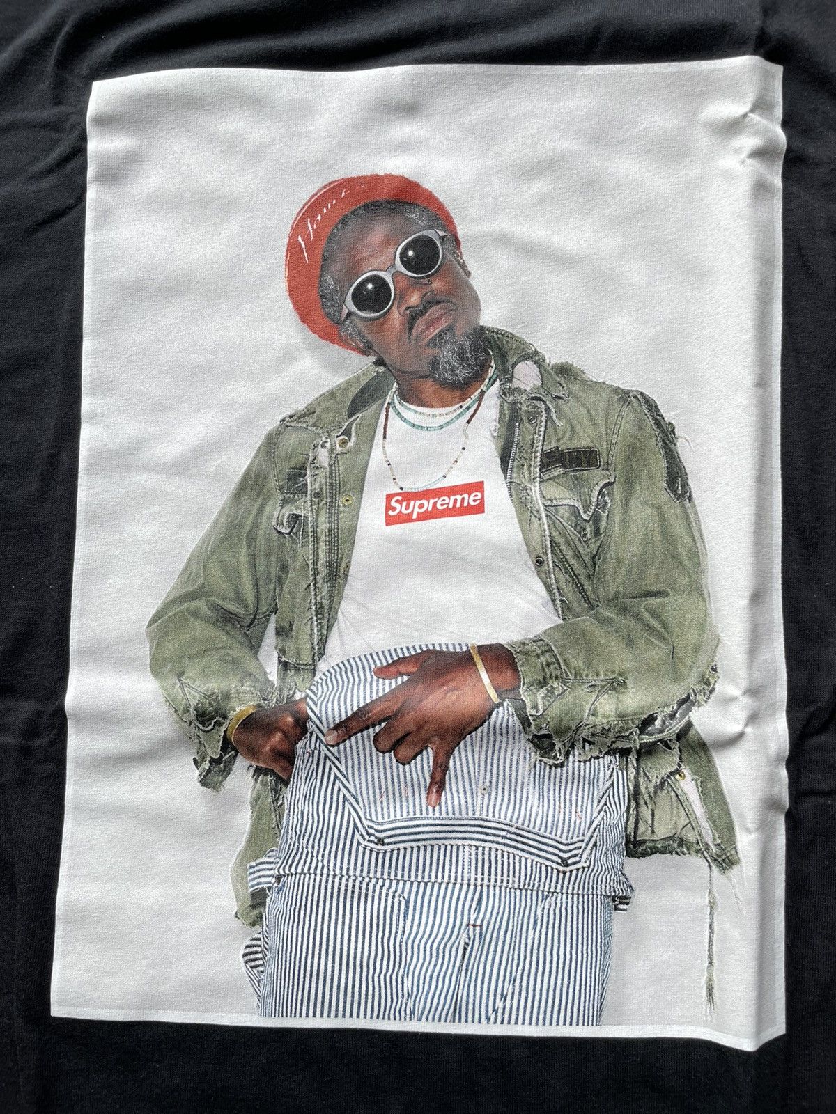 Supreme Supreme Andre 3000 Photo Tee FW22 Black | Grailed