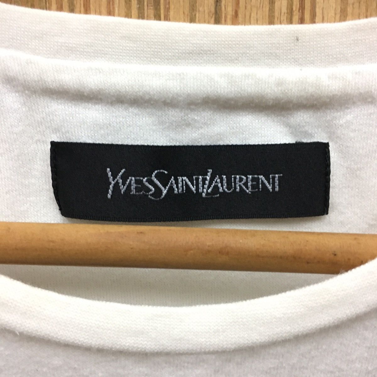 Yves Saint Laurent Vintage Yves Saint Laurent Big Logo T-Shirt Size US M / EU 48-50 / 2 - 6 Thumbnail
