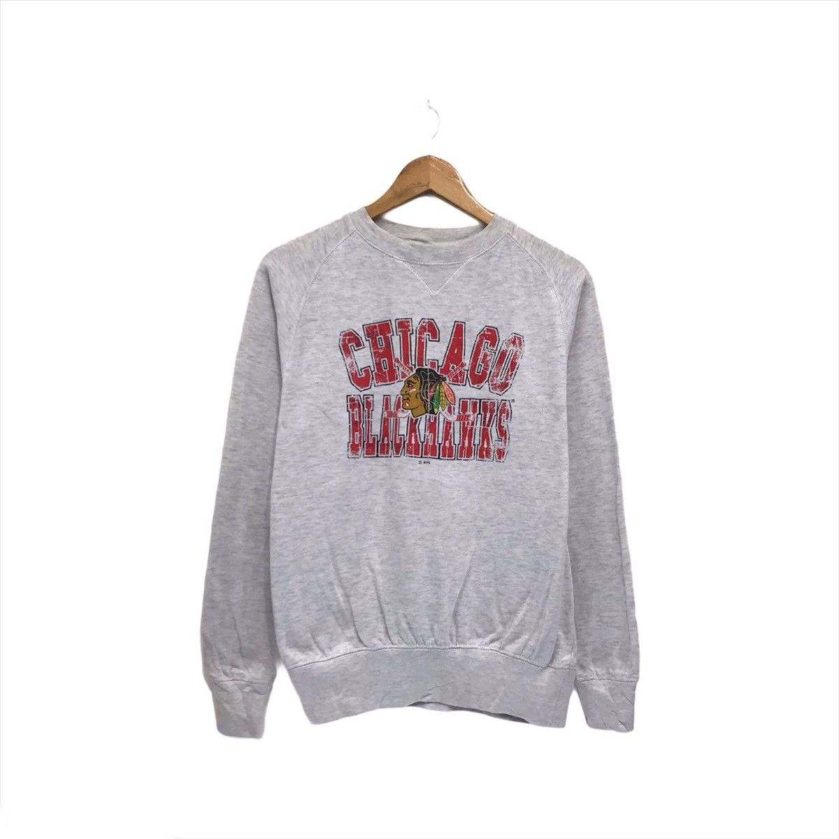 NHL × Vintage Vtg Chicago Blackhawks Sweatshirt Professional Ice Hockey Size US S / EU 44-46 / 1 - 1 Thumbnail