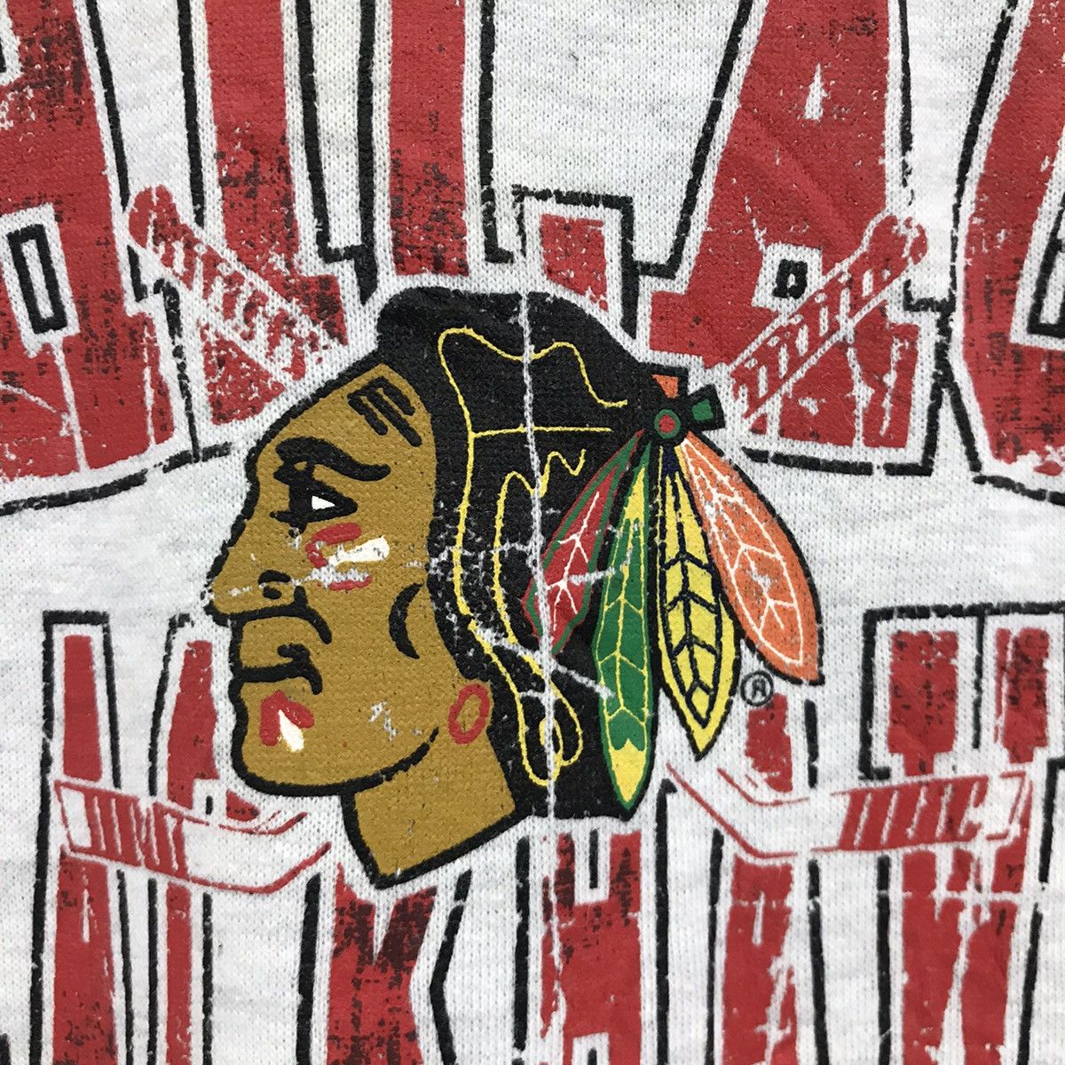 NHL × Vintage Vtg Chicago Blackhawks Sweatshirt Professional Ice Hockey Size US S / EU 44-46 / 1 - 4 Thumbnail