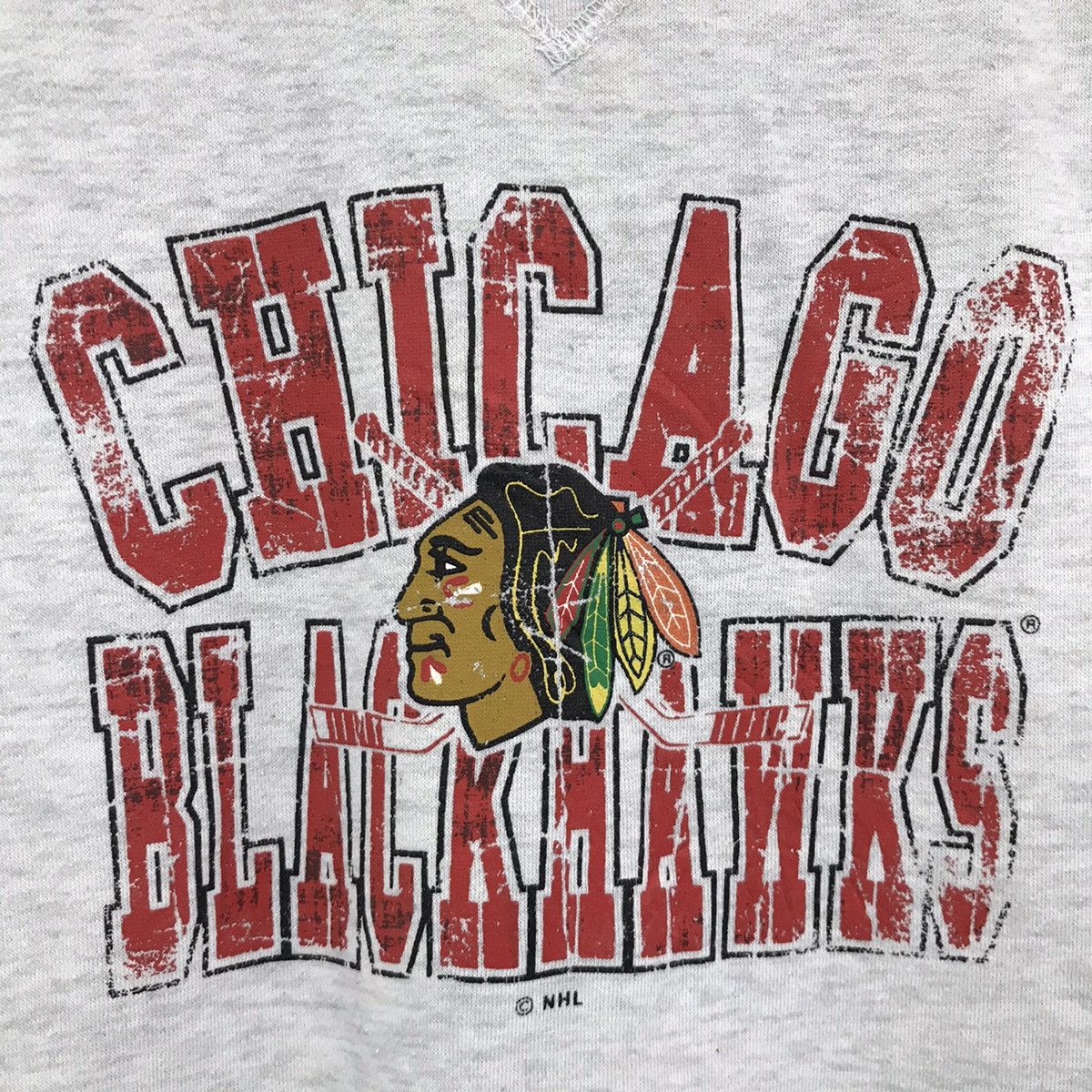 NHL × Vintage Vtg Chicago Blackhawks Sweatshirt Professional Ice Hockey Size US S / EU 44-46 / 1 - 3 Thumbnail