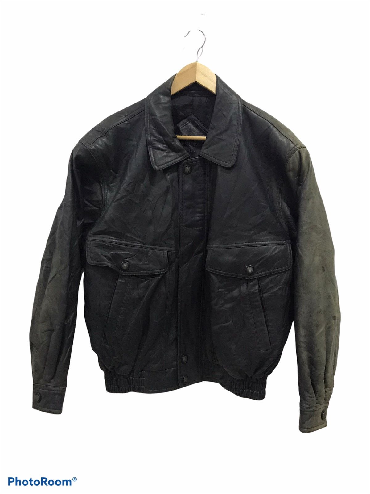 Indian Motorcycle Vintage sun faded Leather biker Jacket Indian Size US L / EU 52-54 / 3 - 1 Thumbnail