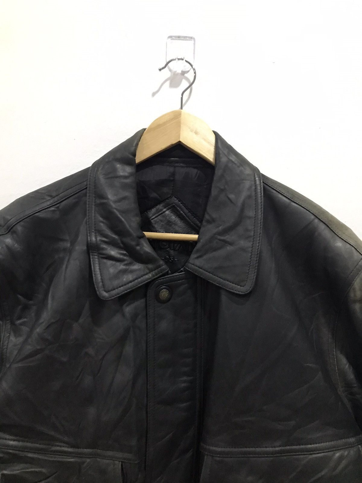 Indian Motorcycle Vintage sun faded Leather biker Jacket Indian Size US L / EU 52-54 / 3 - 4 Thumbnail